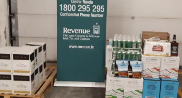 Revenue seize €24,000 in cash and smuggled alcohol in Dublin