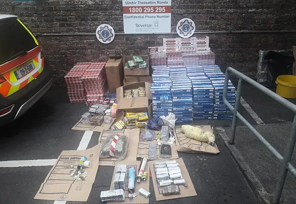 Gardaí make 'significant arrest' after seizing €252k of drugs, cash and tobacco