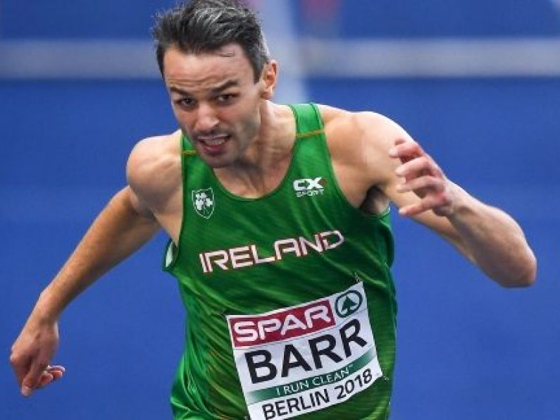 Watch Thomas Barr show off his hurdling skills