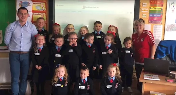 Baby Shark boi - Cork Junior Infants class take on the viral challenge