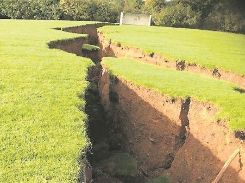 Gyproc warns of more subsidence at sinkhole near Magheracloone GAA club