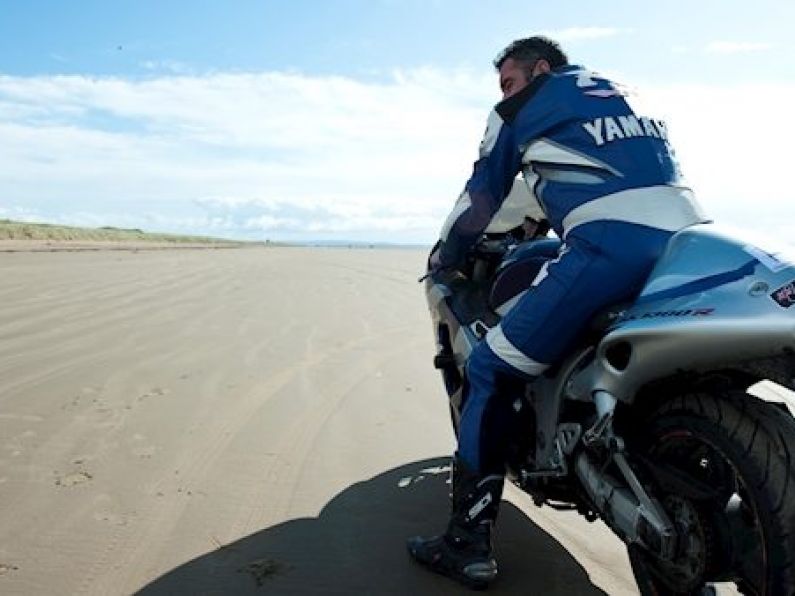 Watch  this Clare man break the motorbike sand speed record