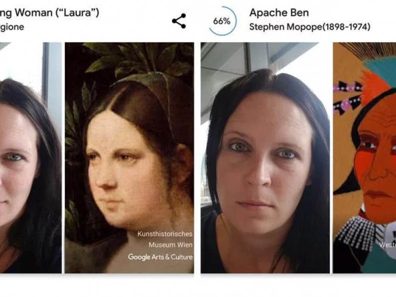 Find your long-gone doppelganger with Google's Art Selfie