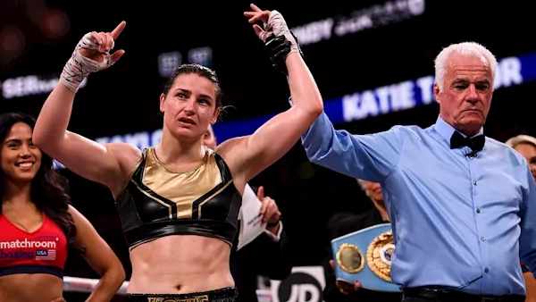 Katie Taylor defends world titles with dominant win over Serrano