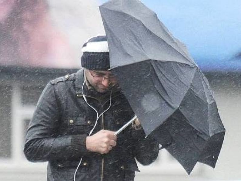 An orange wind alert has been issued for tomorrow for counties Waterford and Wexford