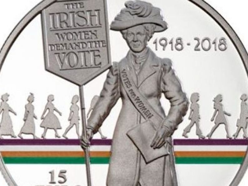 Central Bank issues coin to mark 100 years since Irish women got vote