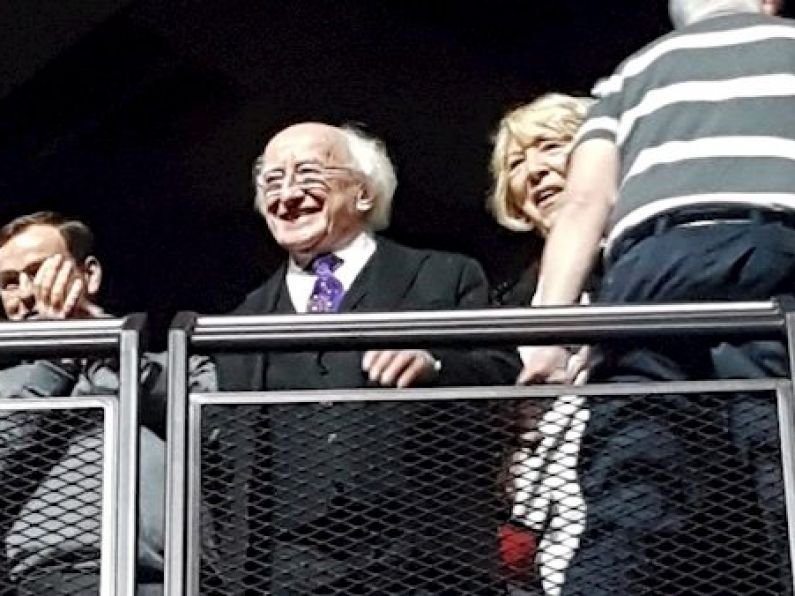 LOOK: Michael D Higgins rocked out at last night’s U2 gig
