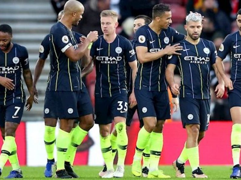 Man City go second with win at Southampton