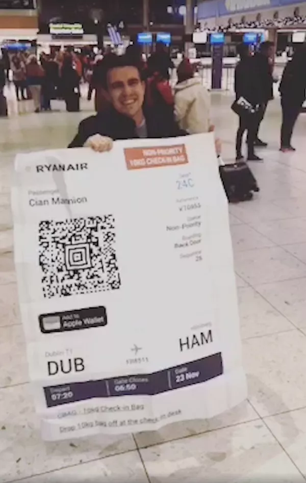 VIDEO: Proof why you shouldn't ask your friend to print off your boarding pass