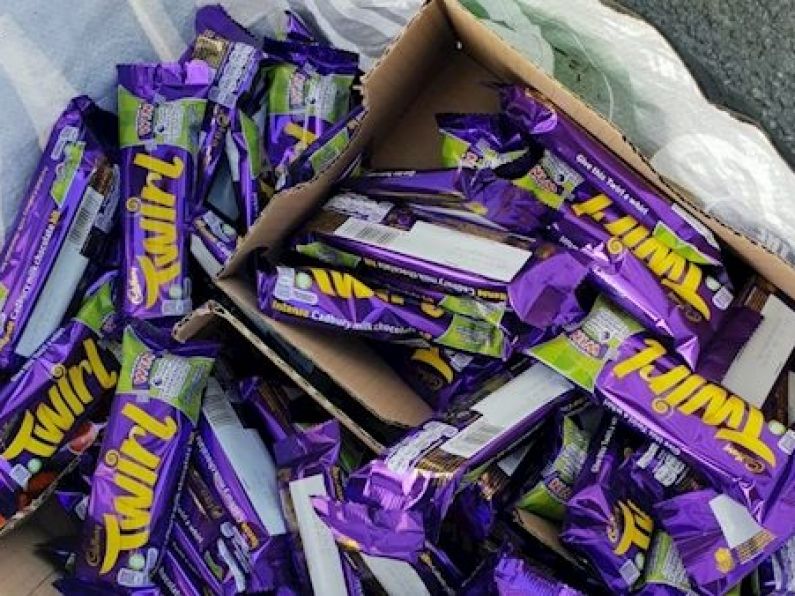Man arrested after being found with huge stash of chocolate