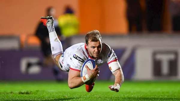 Jacob Stockdale in inspiring form as Ulster edge Scarlets in Champions Cup