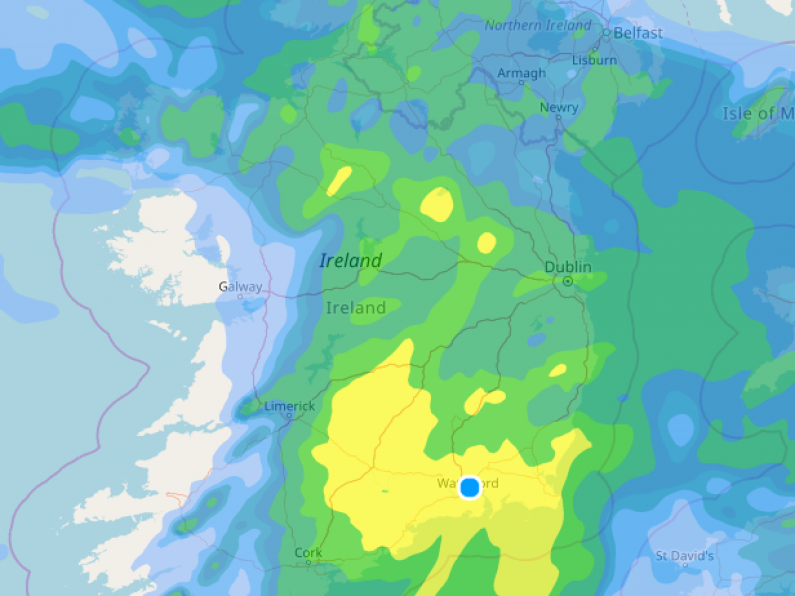 Met Eireann warns of heavy rain with chance of floods in Waterford and Wexford