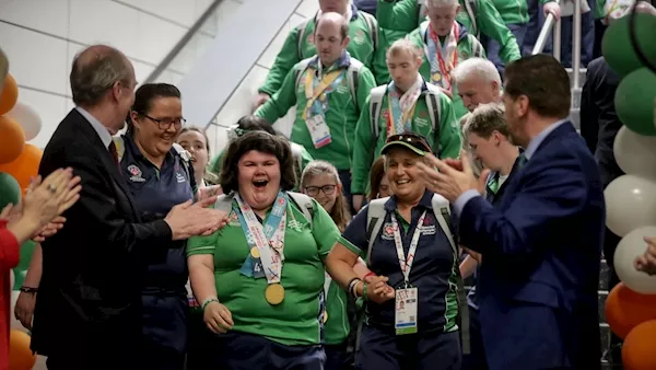 Triumphant Team Ireland touch down in Dublin to heroes' welcome