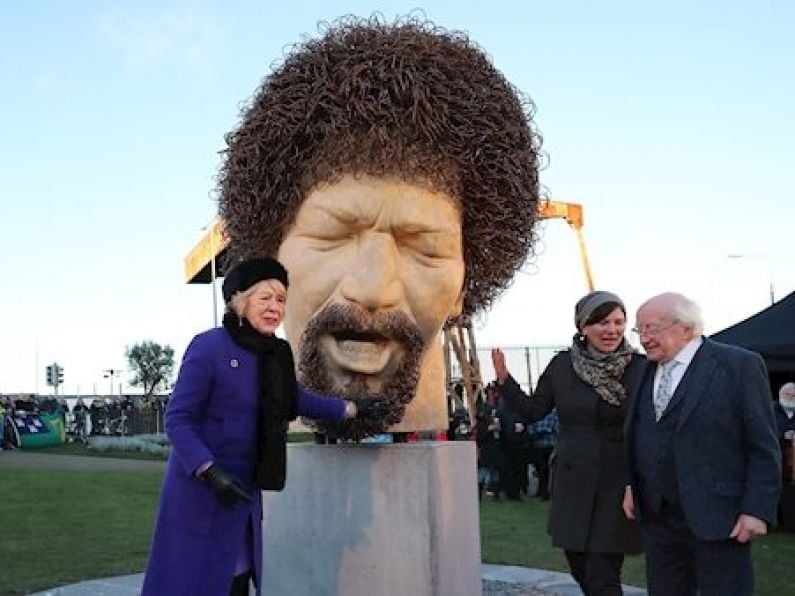 A lot of people are talking about the hair on one of two Luke Kelly statues unveiled today