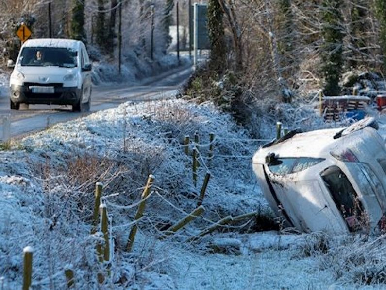 Plummeting temperatures to drop as low as -4 causing havoc on the roads