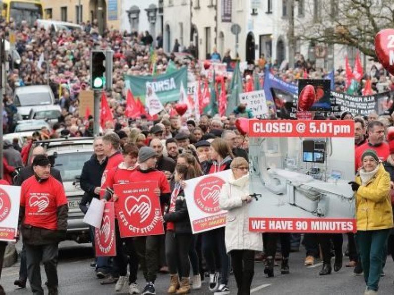 Protest highlighting the lack of 24/7 cardiac care in the South East taking place in Dublin tomorrow