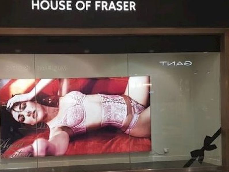 'You can see her bum': Lingerie posters in Dublin causes controversy