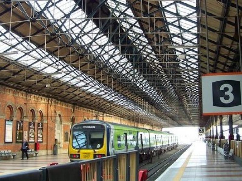 Protest in Dublin calling for accessible train platforms