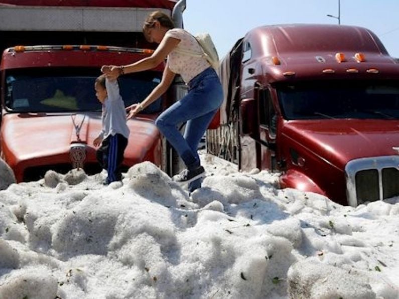 Freak hailstorm leaves Mexican city under two metres of ice