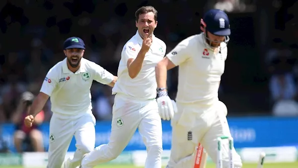 'Midsummer Murtagh': Cricket fans overjoyed as Ireland demolish England's world champions in first innings