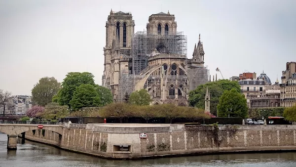 Pictures of inside Notre Dame Cathedral this morning as fire is controlled