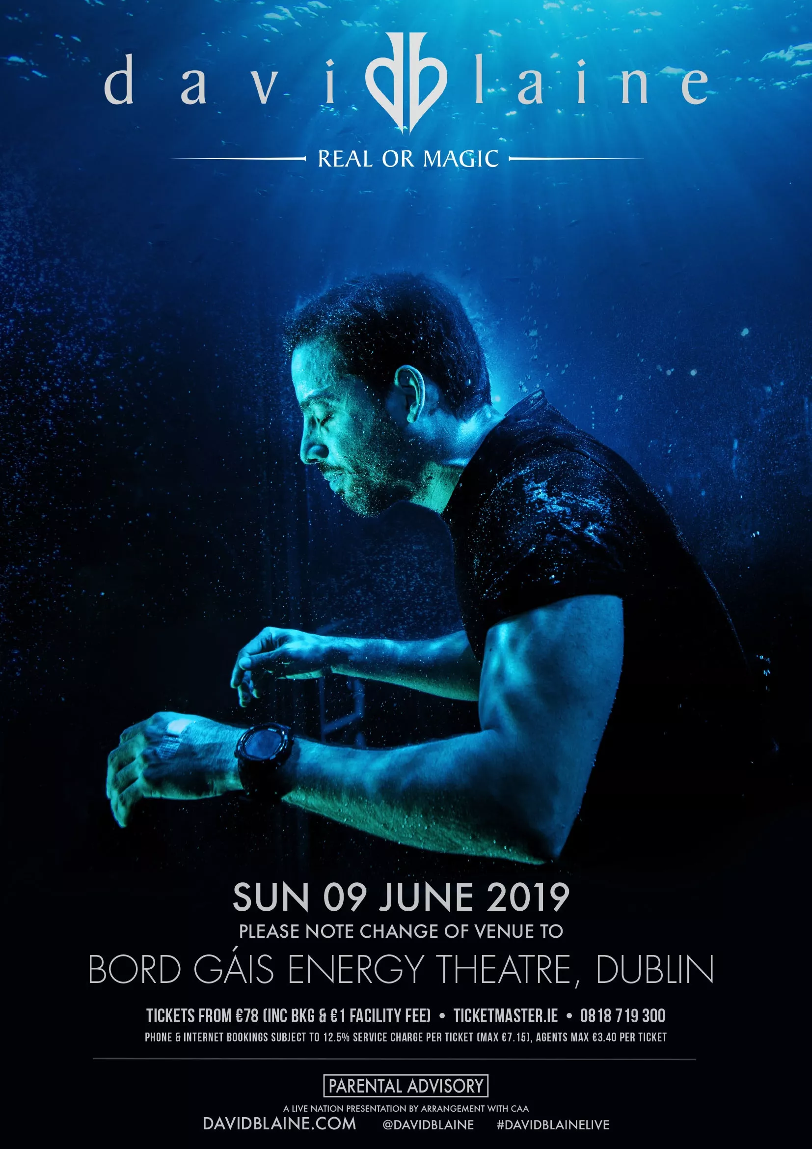 David Blaine's Dublin show moved to Bord Gáis Energy Theatre on new date