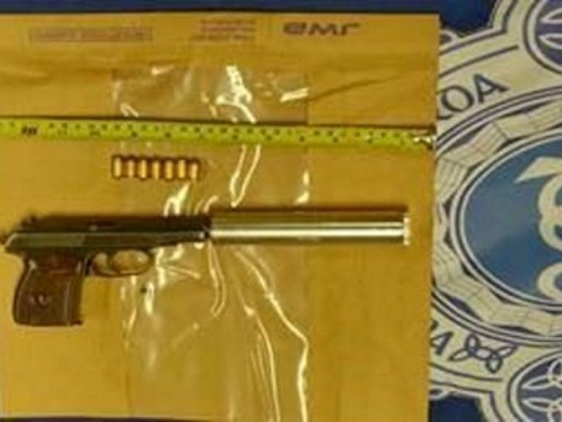 Gardaí find handgun with fitted silencer during search