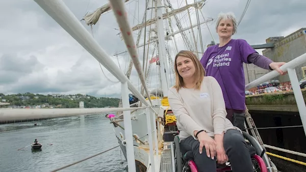 Mixed-ability crew set sail for England in first of its kind fundraising voyage