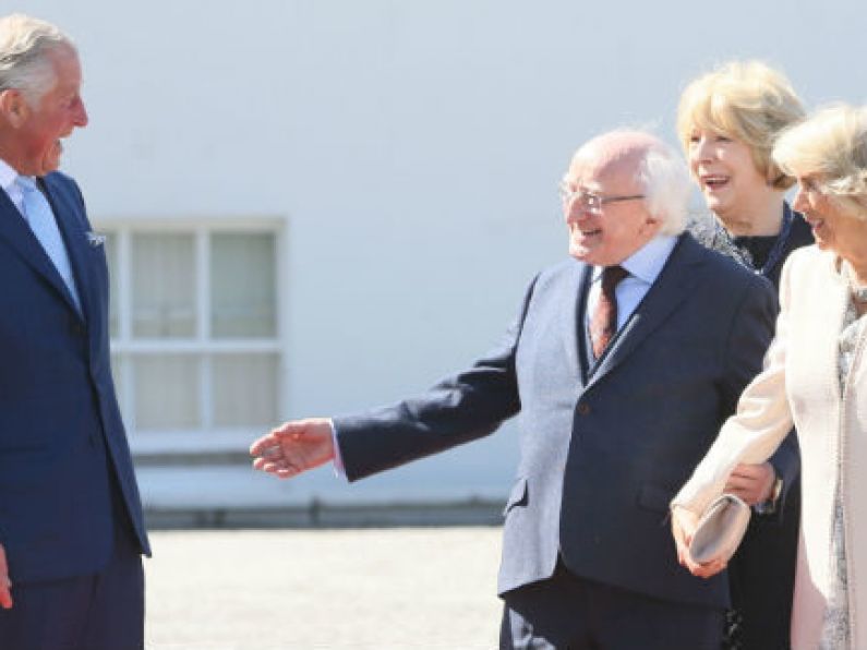 President Higgins welcomes Britain's Prince Charles and Camilla to Wicklow