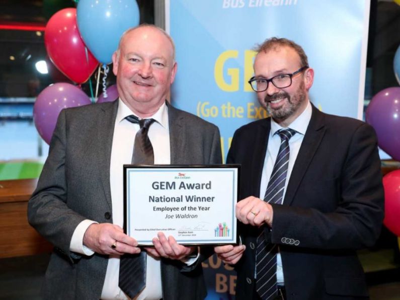 Waterford Mechanic Wins ‘Employee of the Year’ Award at Bus Éireann’s Inaugural ‘GEM Awards’