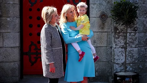 Hillary Clinton visits Barretstown children's charity for its 25th anniversary celebration