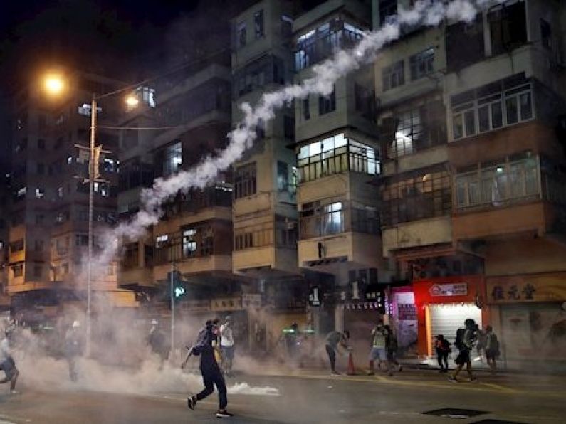 Tear gas fired in new Hong Kong protests