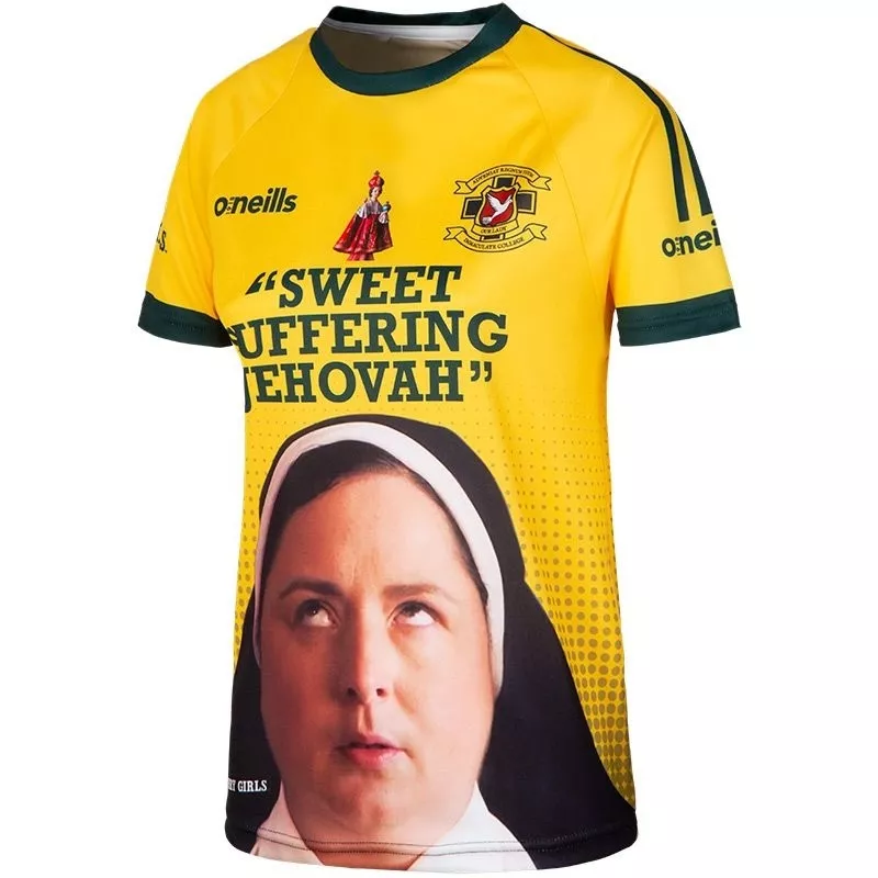 Sweet Suffering Jehovah! O'Neills have release a range of Derry Girl GAA-style jerseys