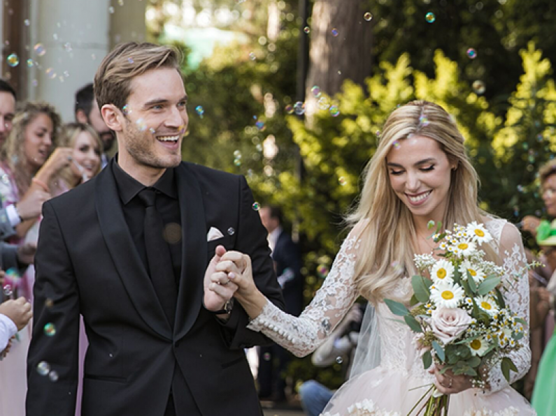 PewDiePie and long-time partner Marzia Bisognin tie the knot in Woodland Ceremony