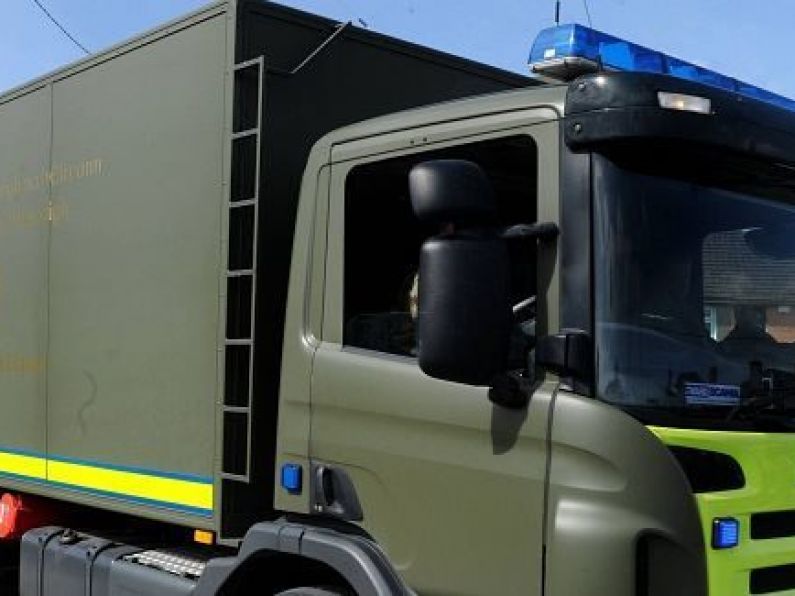 Bomb disposal team attending to suspect device in Dublin