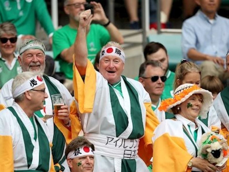 Both sets of fans commended after Japan's shock win over Ireland