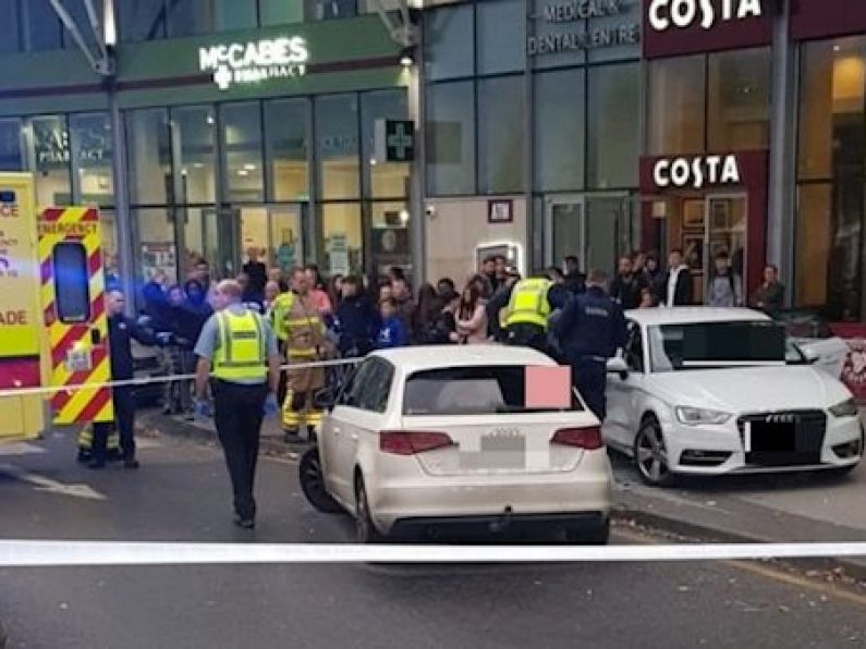 Gardaí question man after 'car deliberately drove into another car' outside shopping centre