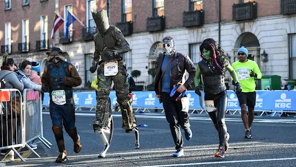 Some memorable images from today's Dublin Marathon