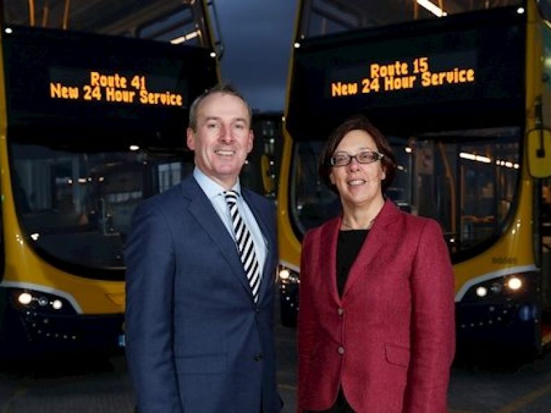 Dublin's first 24-hour bus routes announced