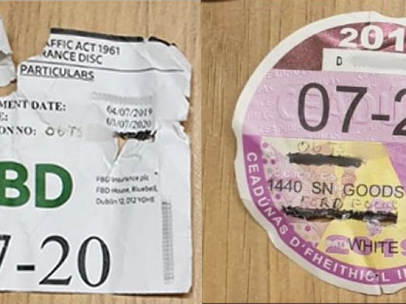 Gardaí arrest drugged up motorist with 'scribbled in' tax and insurance details
