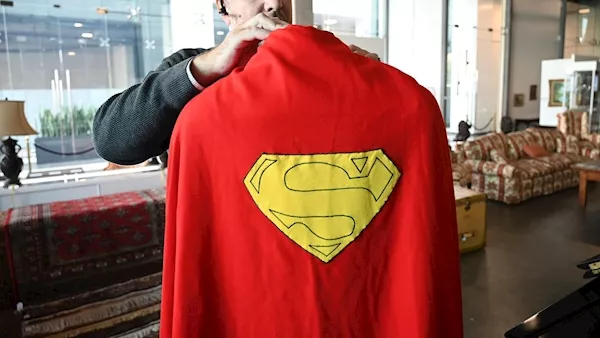 Cape worn by Christopher Reeve's Superman sells for record $193,750 at auction
