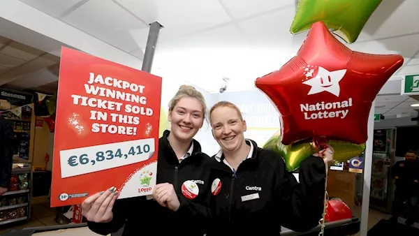 €6.8m Lotto win 'the talk of the village' as winner gets in contact with National Lottery