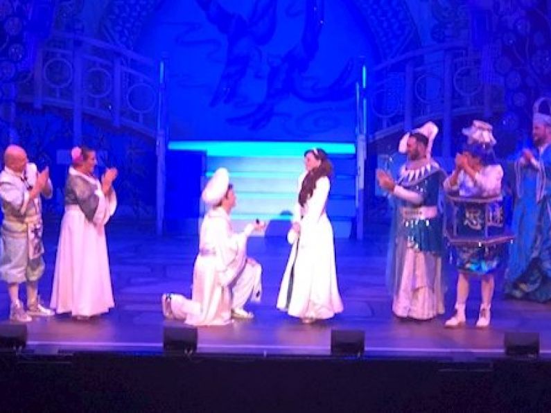 WATCH: 'He can show you the world': Aladdin proposes to his real life Jasmine onstage