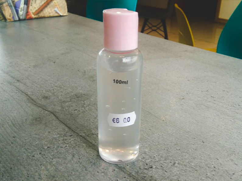 Waterford retailer charging €6 for 100ml unlabeled 'hand sanitizer'