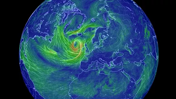 Storm Brendan: 'Gusts into the red just on the coast' in north-west; More than 30,000 without power