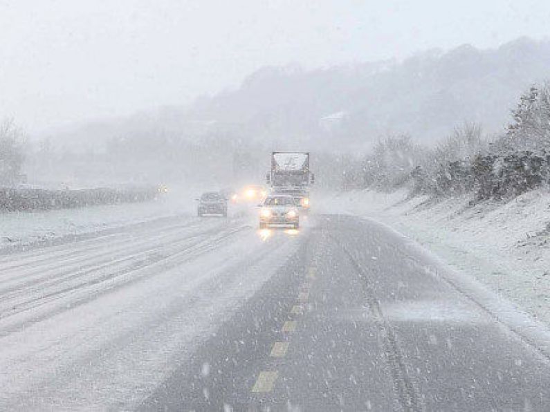 Motorists urged to be cautious as snow and ice warning in place for entire country