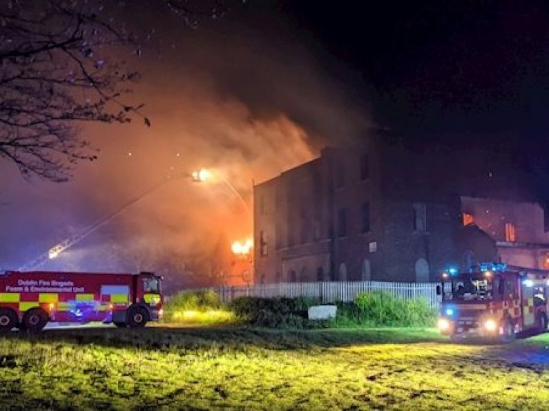 Over 20 firemen called to battle blaze at former Dublin school