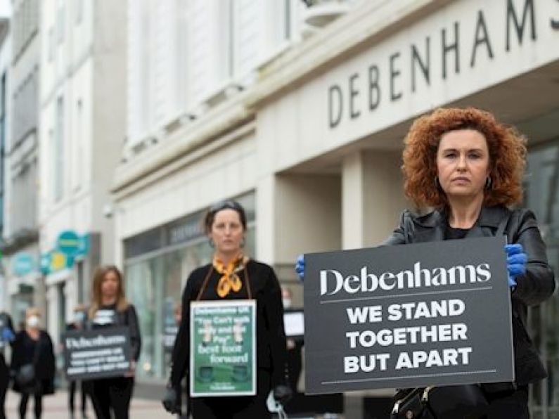 Debenhams workers call for liquidation to be delayed as protests continue