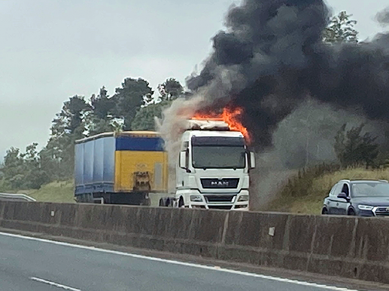 Lorry fire on M9 between Mullinavat and Knocktopher