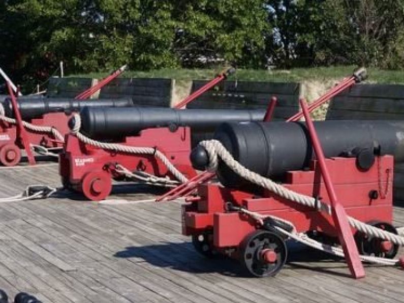 Two rounds of an old coastal artillery gun removed from a garden in Wexford